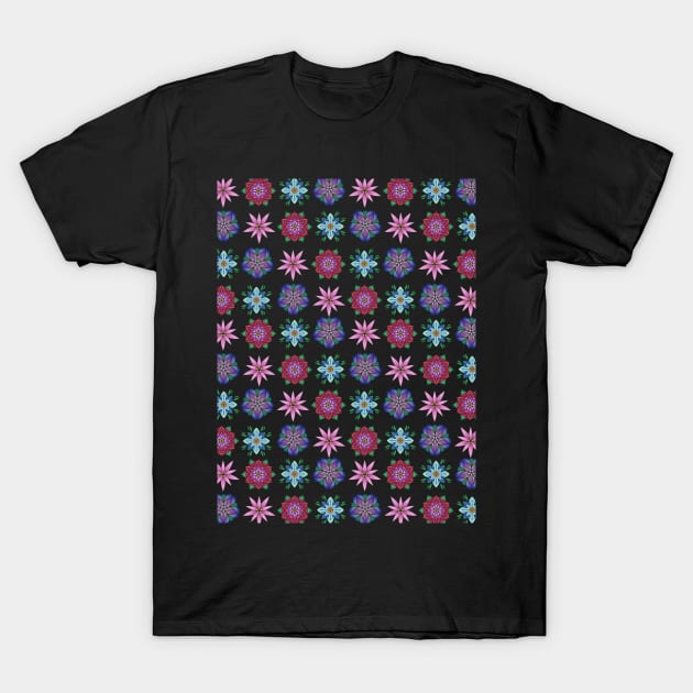 Floral Pattern T-Shirt by SoraLorr